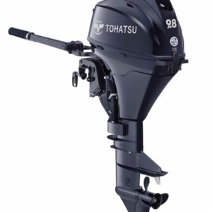 Tohatsu MFS9.8BS 9.8HP Outboard Motor – Manual Start Tiller 15-Inch Shaft